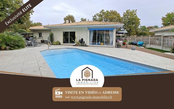 Maison 174 m² - 4 ch + bureau + pièce - Piscine