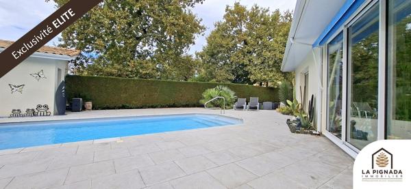 Maison 174 m² - 4 ch + bureau + pièce - Piscine