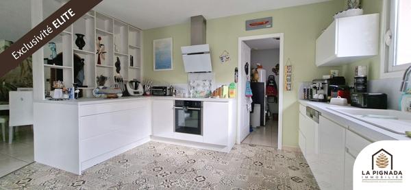 Maison 174 m² - 4 ch + bureau + pièce - Piscine