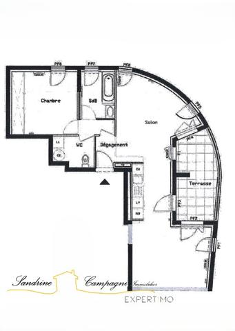 Monteux (84170) Appart T2 avec terrasse et 2 parkings dans résidence sécurisée