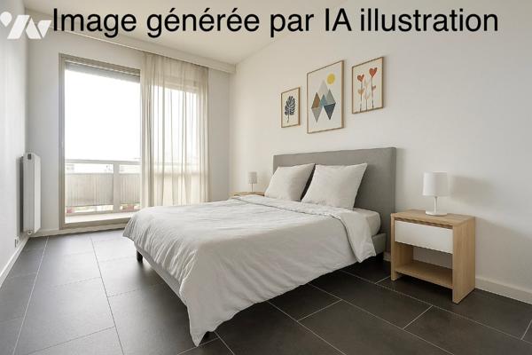 A VILLEURBANNE, secteur CONDORCET Grand Appartement T4 avec garage fermé et cave. Sécurisé.