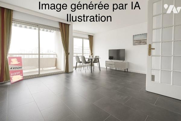 A VILLEURBANNE, secteur CONDORCET Grand Appartement T4 avec garage fermé et cave. Sécurisé.