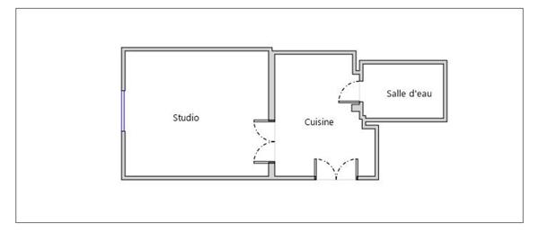 A 2 PAS DES CHAMPS ELYSEES APPARTEMENT T1 AVEC TERRASSE DE 18m2