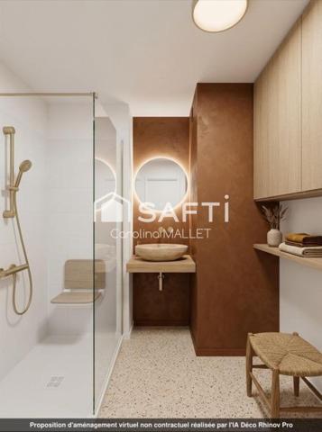 Appartement T3 proche centre-ville avec terrasses, cave et box.