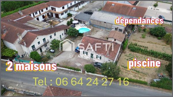 Ensemble immobilier avec piscine et dépendances