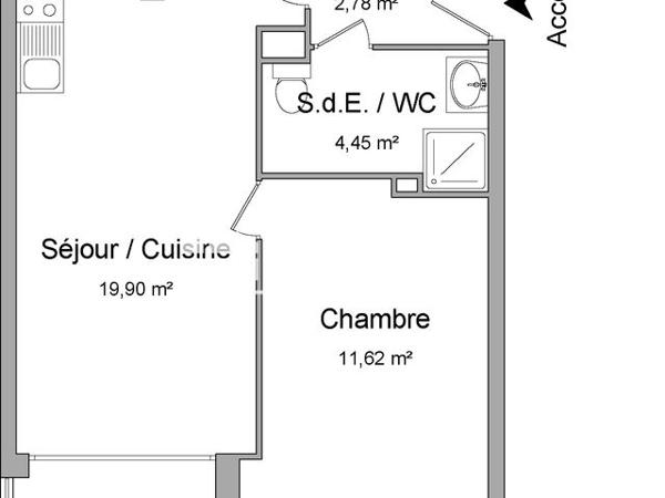 Location Appartement 2 pièces 38.8 m² - 4 RUE DES AVELINES Saint Cloud 92210