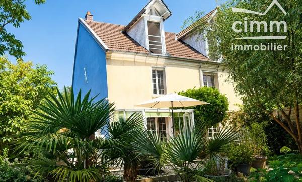 Authentique briarde de caractère rénovée – Jardin paysager de 1 607 m²