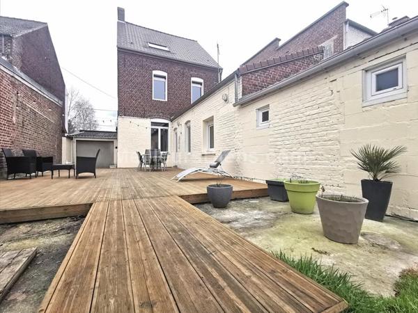 ONNAING - INDIVIDUELLE -  4 CHAMBRES -  2 GARAGES - TERRASSE - JARDIN