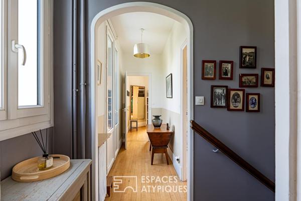 Maison ancienne rénovée dans le centre d’Orgeval avec piscine chauffée