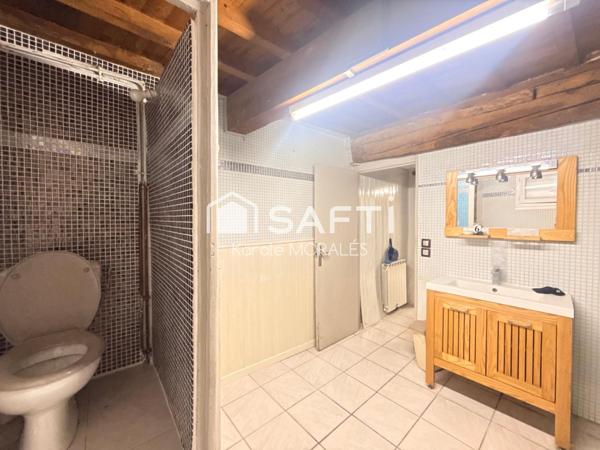 CABESTANY (66), MAISON DE VILLAGE AVEC BEAU POTENTIEL, PROCHE COMMERCES ET STATIONNEMENTS