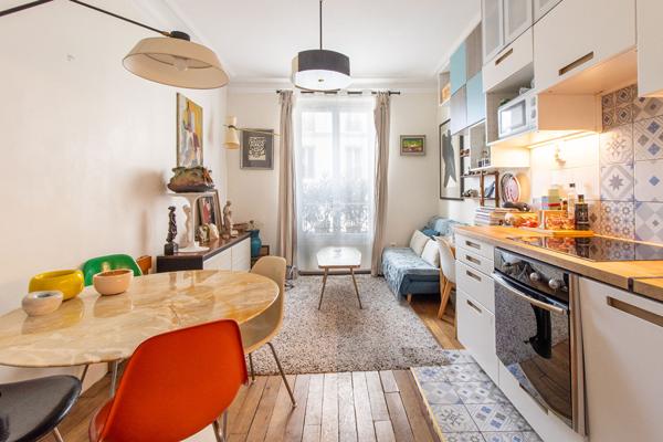 PARIS 18EME - EN EXCLUSIVITE - MONTMARTRE : DAMREMONT / CAULAINCOURT 475 000 € **  - Référence  6816-NG
