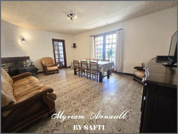 Maison plain-pied 2 chambres, jardin, garage, puits