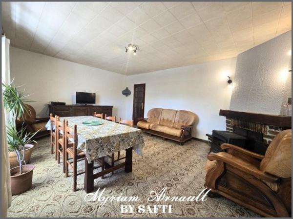 Maison plain-pied 2 chambres, jardin, garage, puits