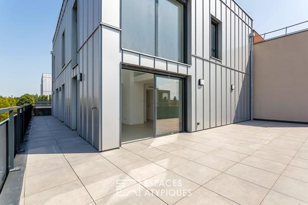 Duplex contemporain en dernier étage avec terrasse