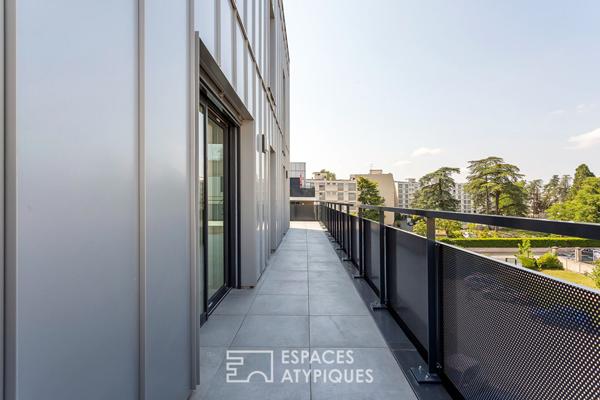 Duplex contemporain en dernier étage avec terrasse