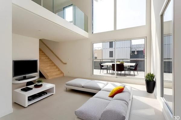 Duplex contemporain en dernier étage avec terrasse