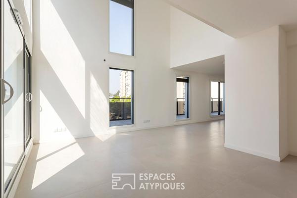 Duplex contemporain en dernier étage avec terrasse