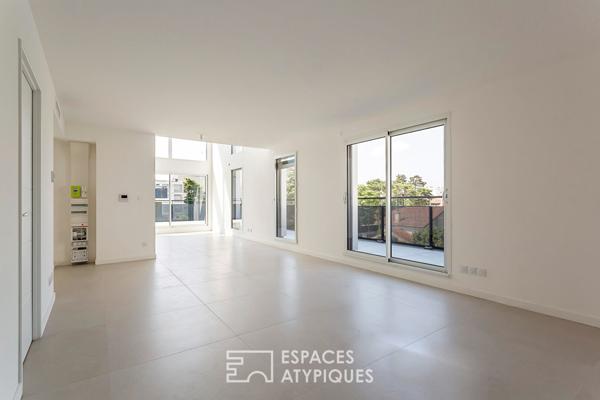 Duplex contemporain en dernier étage avec terrasse