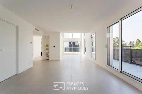 Duplex contemporain en dernier étage avec terrasse