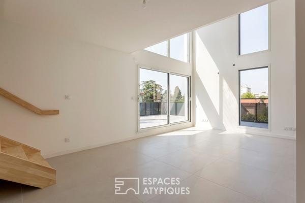 Duplex contemporain en dernier étage avec terrasse