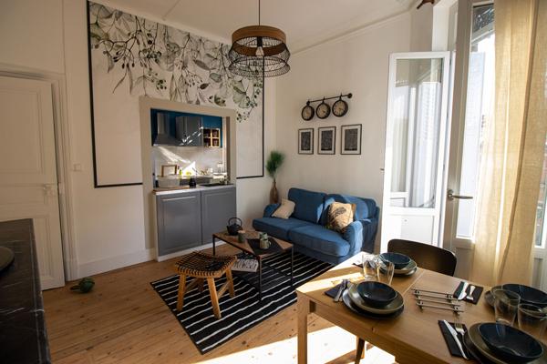 Appartement T2bis Meublé 50m² - Quartier Les Chalets 1090€ hors charges