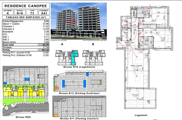 Achat appartement près de FORT DE FRANCE - 3 pièce(s) - 101 m² - 380 000 €