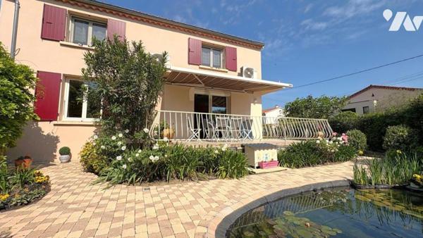 Montélimar, maison individuelle de 151m2 hab , parcelle arborée de 556m2