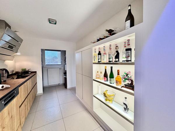 Immeuble de rapport 1 T4 + 1 T5 + 5 studios avec terrasses, jardin, garage, parkings, caves