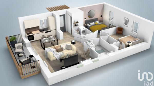 Appartement 3 pièces de 63 m² à Barbâtre (85630)