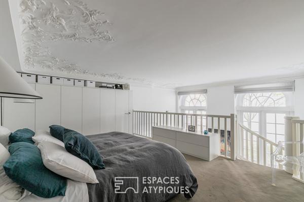 Triplex avec terrasse dans un hôtel particulier