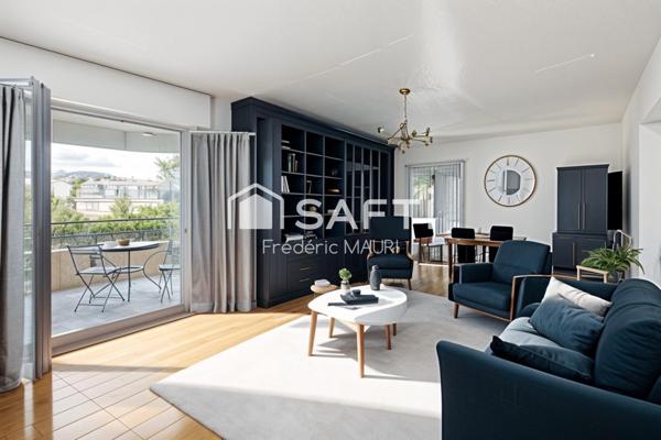 T3 de 75m2 avec terrasse, cave et parking