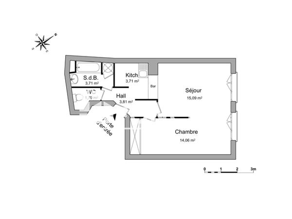 Location Appartement 2 pièces 42.17 m² - 15 RUE DES TONNELIERS Strasbourg 67000