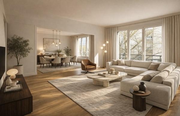 PARIS 16 - Auteuil - Charmant 2 pièces de 47m² avec cuisine séparée