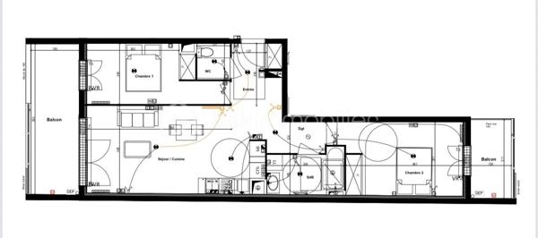 Appartement de 63,90 m²