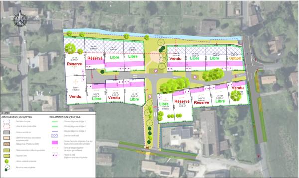 Achat terrain près de GEMOZAC - 533 m² - 47 900 €