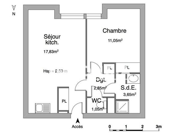 Location Appartement 2 pièces 39.86 m² - 90 RUE DES TERMES Saint Laurent Les Tours 46400