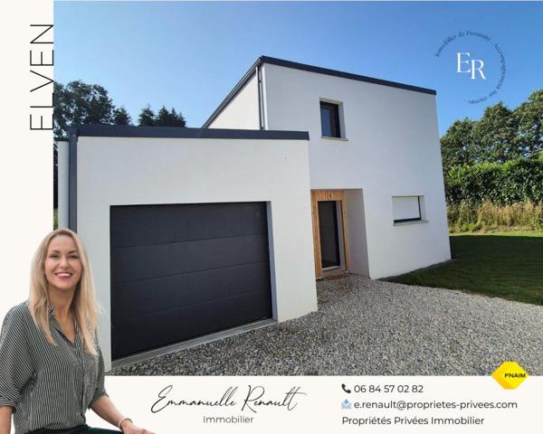 Maison contemporaine de 2025, 5 pièces, 4 chambres, de 108 M² sur 390 M² de terrain / ELVEN