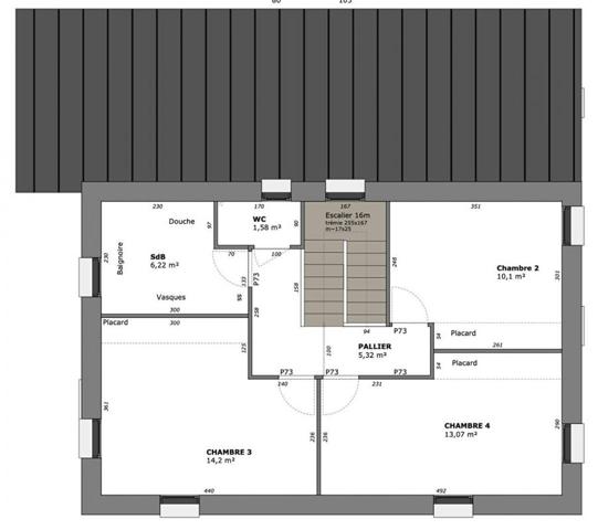 Maison contemporaine de 2025, 5 pièces, 4 chambres, de 108 M² sur 390 M² de terrain / ELVEN