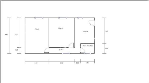 Appartement à ROMILLY-SUR-SEINE, 10100 - 2 pièces 40m²