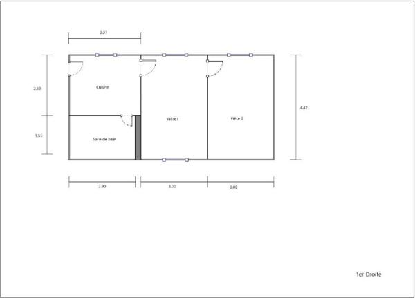 Appartement à ROMILLY-SUR-SEINE, 10100 - 2 pièces 40m²