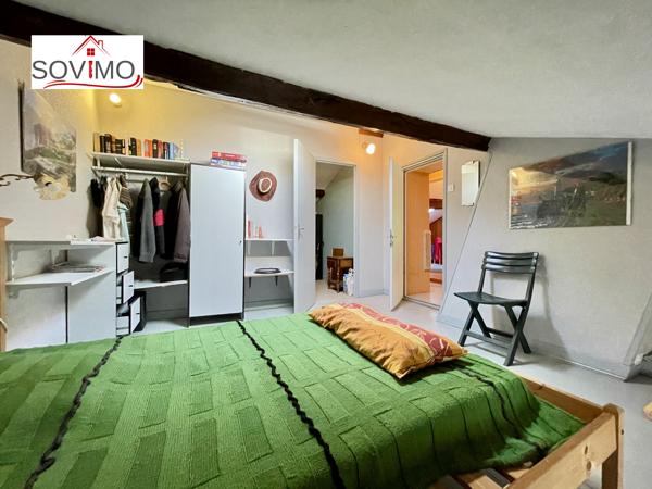 A LA CAMPAGNE, CHARMANT PIED À TERRE EN PIERRE, VENDU MEUBLÉ, AVEC JARDIN CLOS