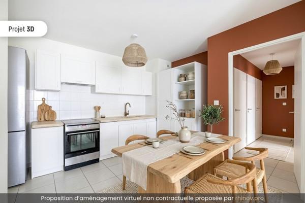 Appartement à vendre |                                       Lyon 03 |                                        3 pièces  |  62 m²