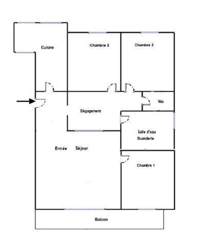 Appartement 3 pièces 88.2 m2
