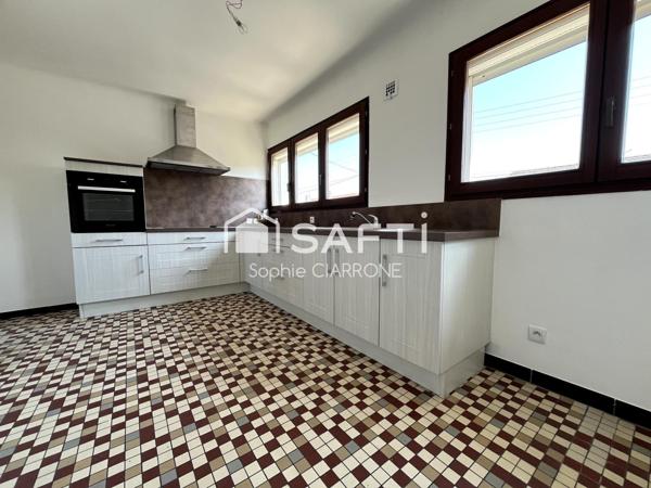 JOLIE MAISON JUMELÉE 100M2  QUARTIER RESIDENTIEL AVEC TERRASSE ; JARDIN 3ARES ET GARAGE 26M2