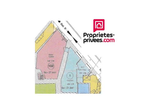 Appartement Nonancourt centre 2 pièce(s)  neuf 49 m2  rez-de chaussée-jardin 76000 FAI