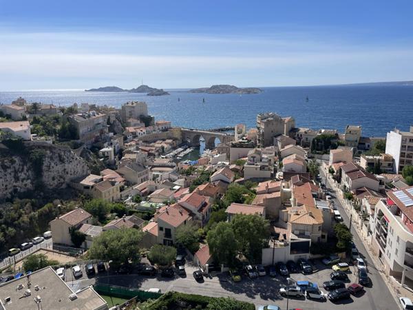 Marseille (13007) Incroyable vue panoramique au Vallon des Auffes - T3 de 72m2