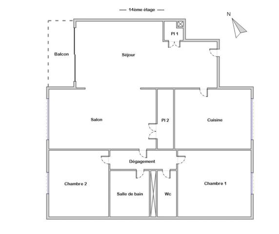 Marseille (13007) Incroyable vue panoramique au Vallon des Auffes - T3 de 72m2