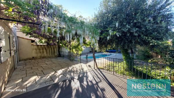 Maison ENTRESSEN T4, 3 Chambres, jardin, piscine et garage aménagé, env 127m²