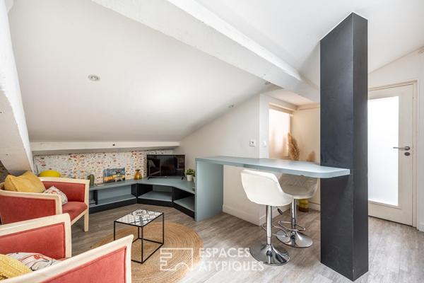 Très bel appartement en dernier étage au coeur des pentes de la Croix-Rousse