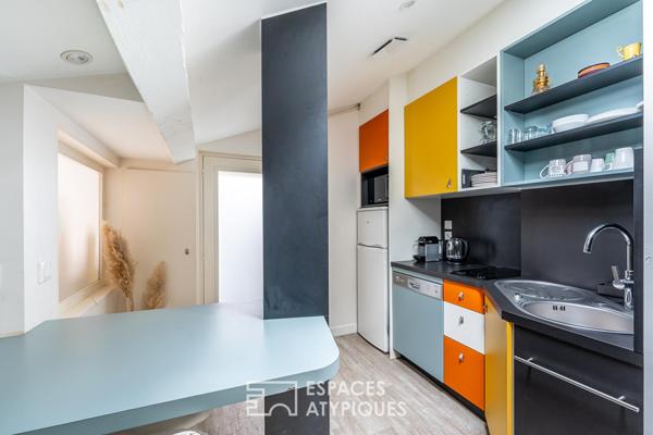 Très bel appartement en dernier étage au coeur des pentes de la Croix-Rousse